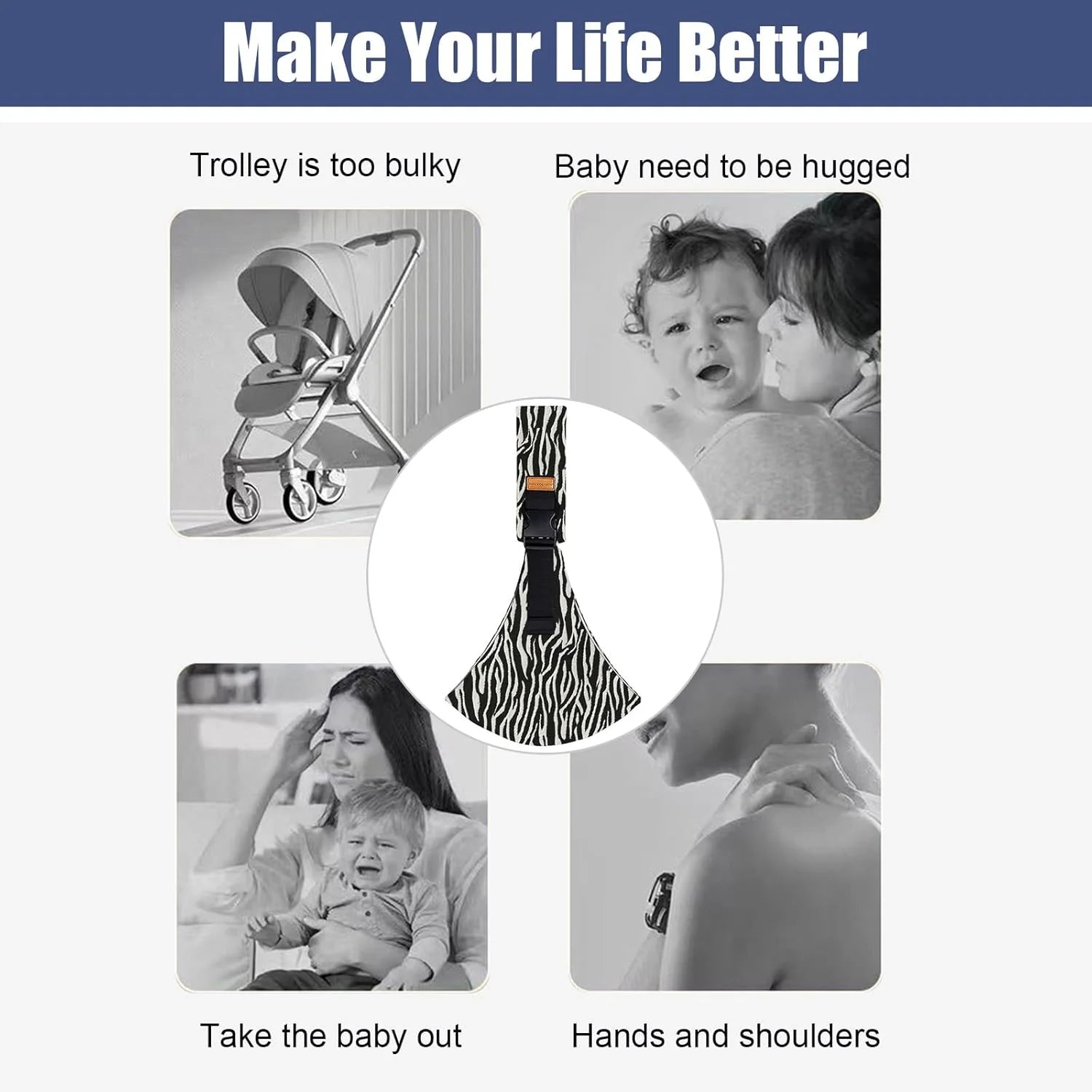 Portable Baby Carrier Wrap Toddler Accessories Multifunctional Strap Infant Bag Adjustable Shoulder Baby Carriers Sling for Kids