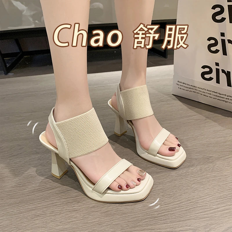 Summer Women‘s High Heel Sandals Comfortable Bohemian Style Handmade Shoes Fashion Ladies Casual Platform Pumps Women Shoes