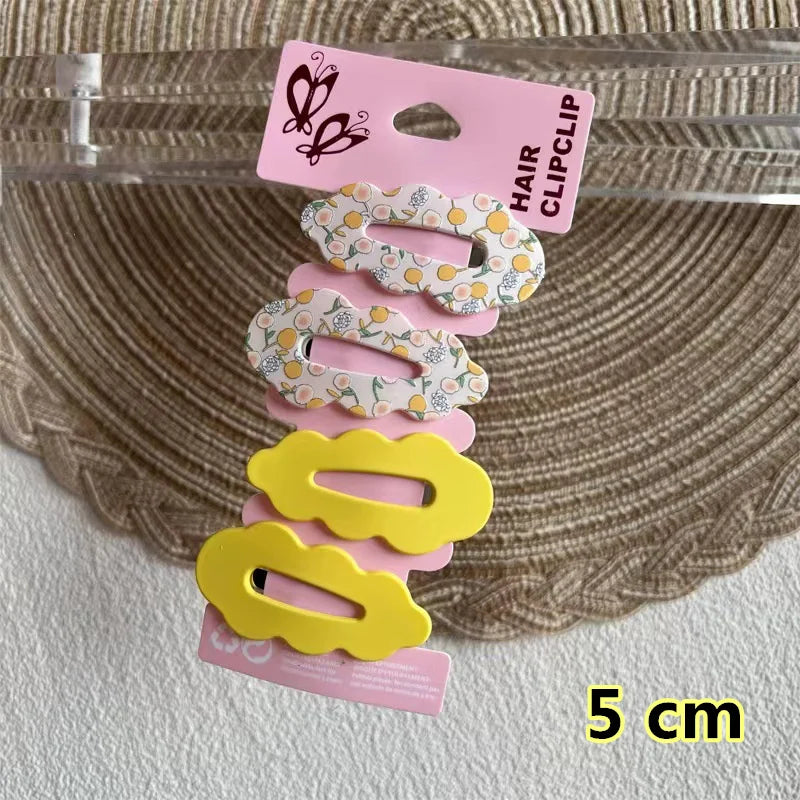 2025 New Cartoon Cute Printed Hairpins Set Women Girls Child Hairgrips Hair Clips Pins Barrettes Accessories Hairclip Headdress