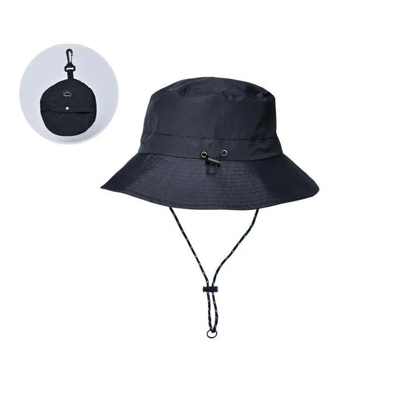 Panama Men And Women Spring Summer Waterproof Bucket Hat Fishing Mountaineering Sunshade Bucket Hat Outdoor Sports Fashion Cap