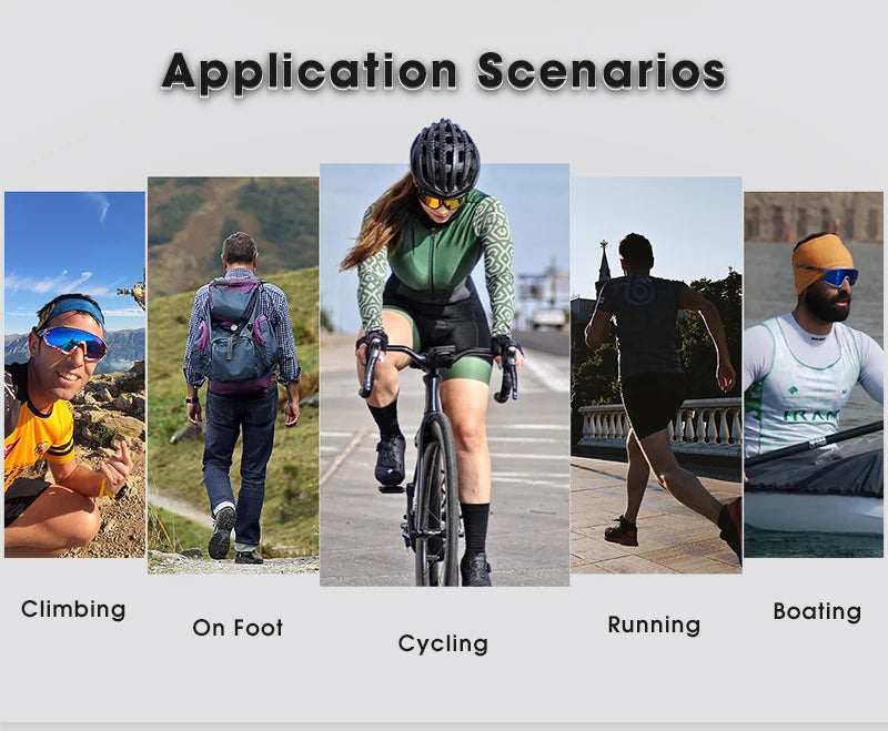 SCVCN New Cycling Glasses Bike Sunglasses Men UV400 Eyewear Outdoor Sports MTB Goggles Bicycle Women Riding Hiking Sunglasses