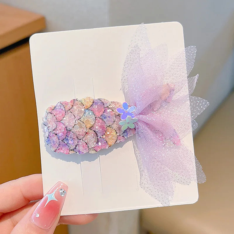 Kids Hair Clip Princess Hairpins Hair Ornament Cute Hair Accessories For Birthday Gift Party