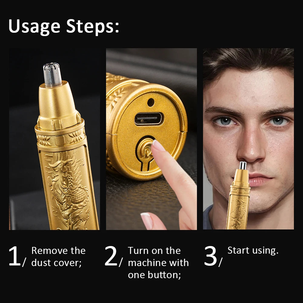Electric Nose Hair Trimmer Implement Shaver Clipper For Men Women Neck Eyebrow Trimmer Shaver Man Clean Trimer Razor Remover Kit