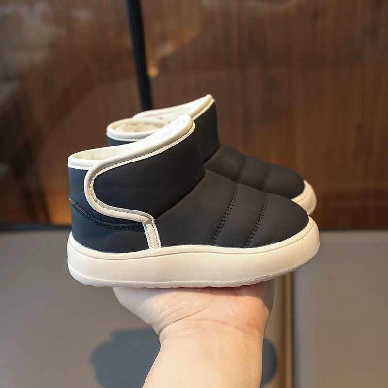 Autumn Winter Baby Boys Girls Snow Boots Children Outdoor Plush Shoes Anti-Slippery Infant Casual Shoes Waterproof Kids Boots