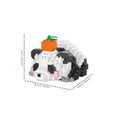 Adorable Panda-Shaped Building Blocks Toy Set: Ideal Desktop Decoration, Holiday Gift, Panda Lover's Delight, Joy for Children