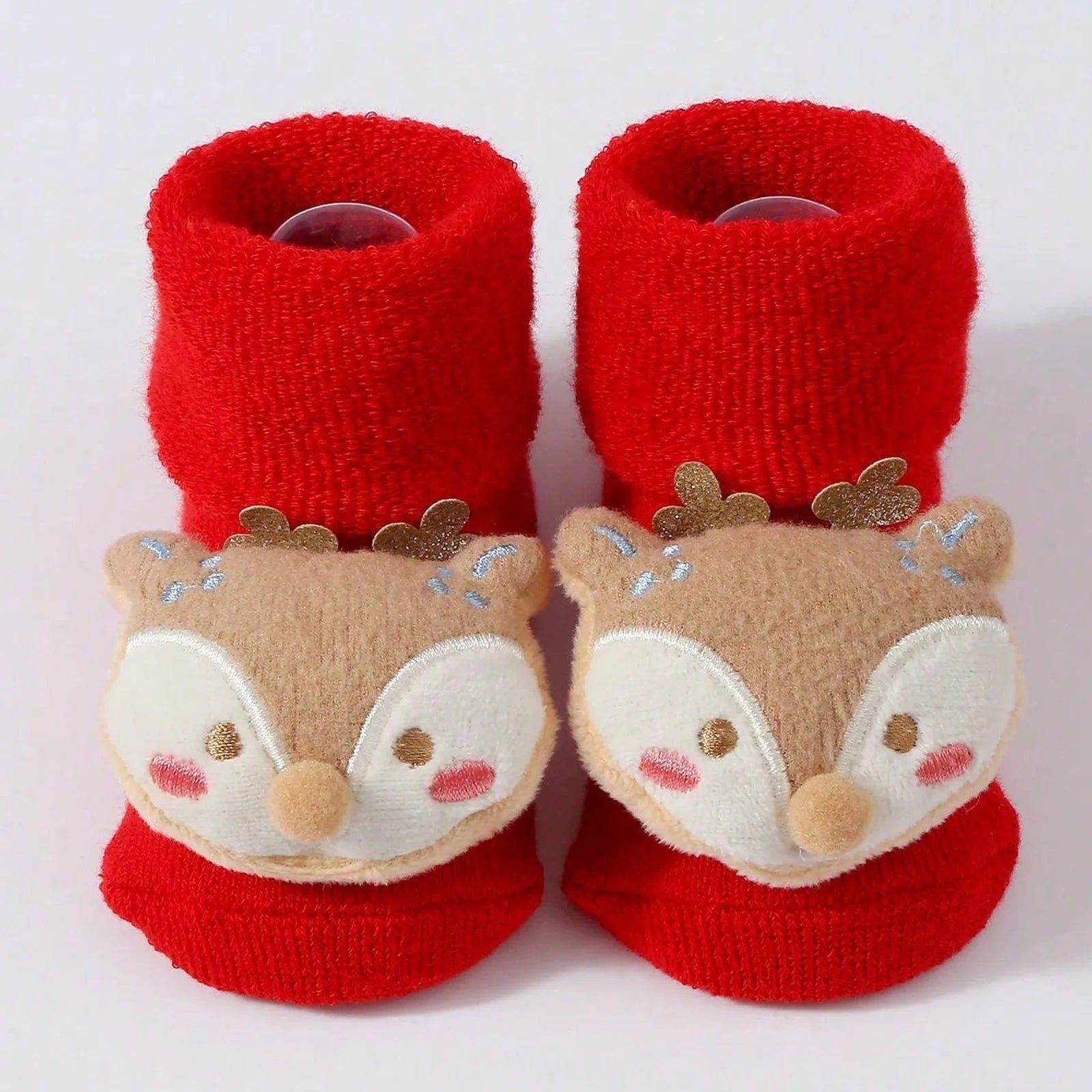 Kids Children's Socks for Girls Boys Non-slip Print Cotton Toddler Baby Christmas Socks for Newborns Infant Short Socks Clothing