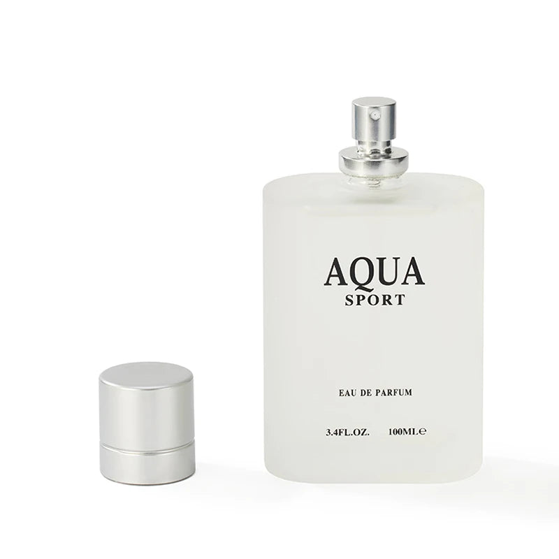 AQUA Perfume for Men EDP 100ML 3.4FL.OZ, Aquatic Aromatic Eau de Parfum, Fresh Lime Musk Ocean Fragrance Spray Men‘s Cologne