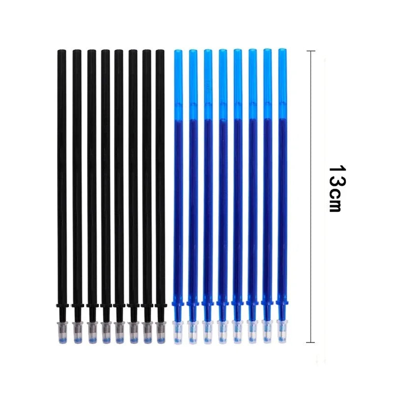 26 Pcs/Set Kawaii Erasable Pens Blue/black/red 0.35mm Gel Pen Gel Ink Stationery School Writing Supplies for Notebook Office Stu