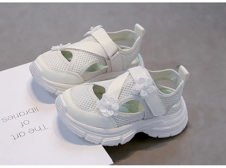 Summer Sandals New Fashion Simple Girls' Shoes Anti Slip Soft Comfort Beach Casual Shoe Breathable Versatile Simple Sports Shoes