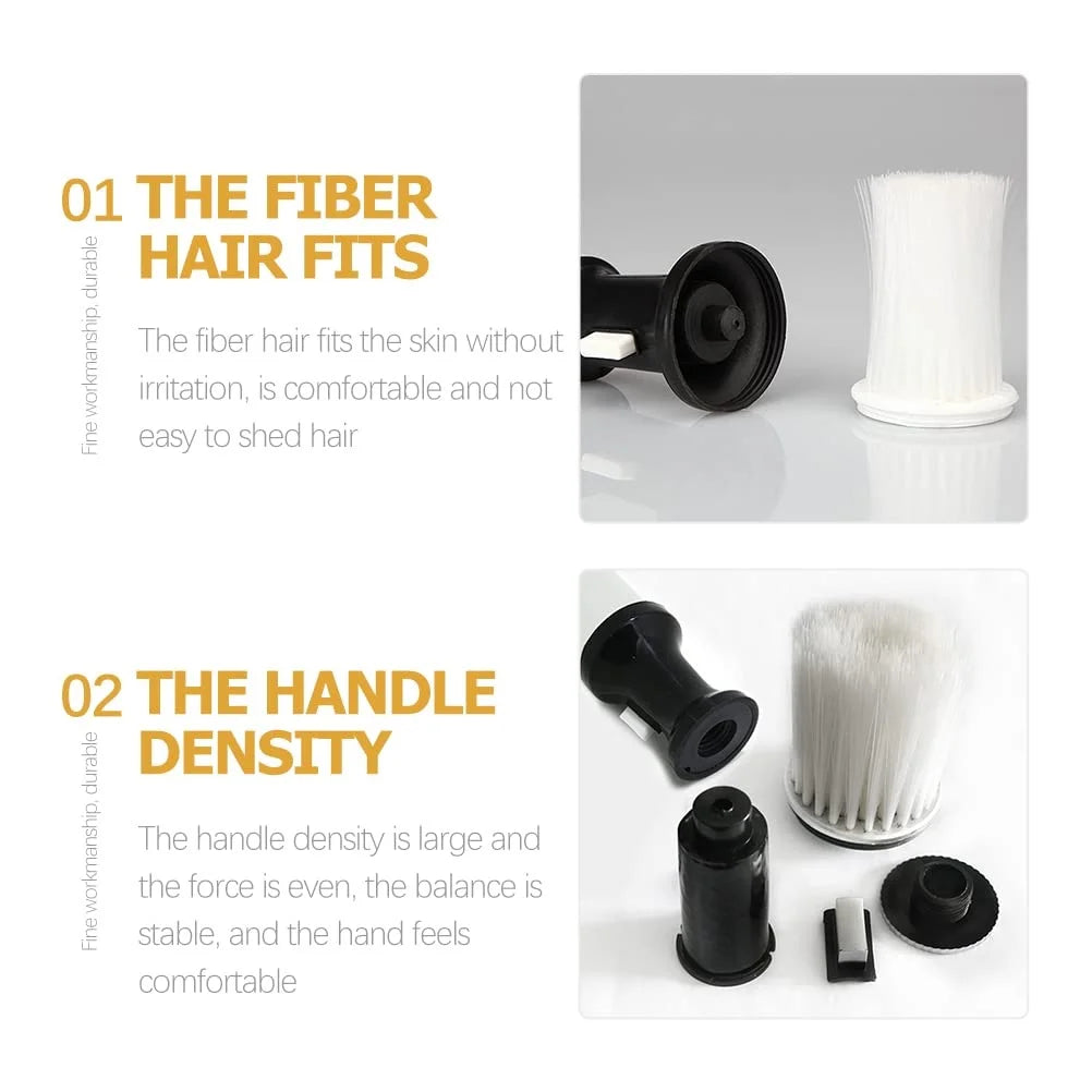 Barber Shop Broken Hair Duster Brush Black Hairdressing Wipe Neck Hair Cleaning Duster Hair Cutting Shaving Brush Styling Tools