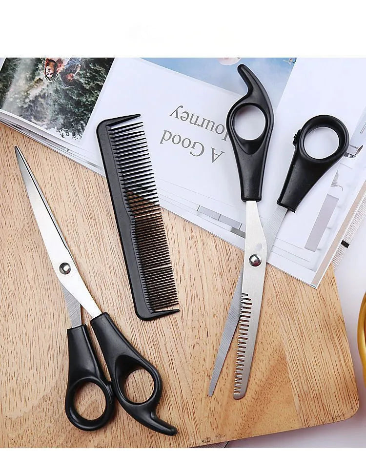 Professional Hairdressing Scissors Kit Tool for Children's Hair Thinning and Styling Hair-for Men and Women Scissors Comb