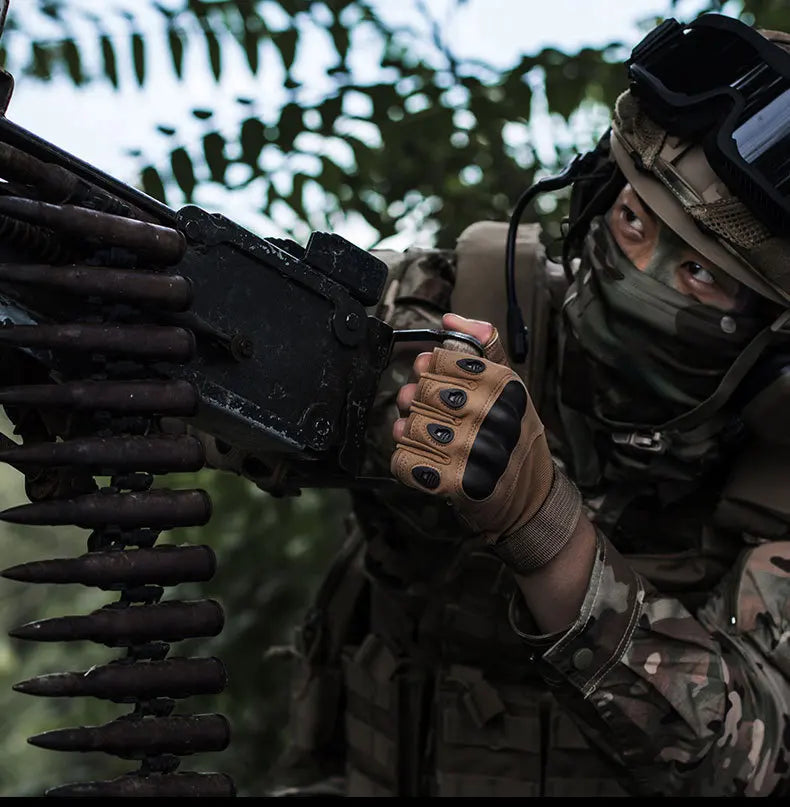 Tactical Gloves Cycling Men Women Half Finger Hard Shell Gloves Spring Summer Training Combat Protection Motorcycle Gloves Climb