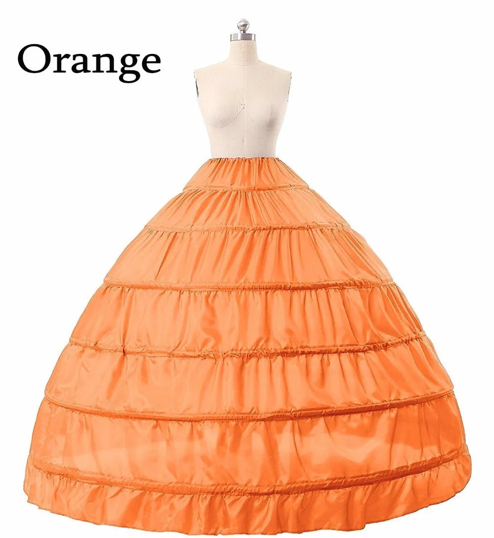 Bridal Petticoat 6 Hoops Ball Gown Petticoat Crinoline Slip Underskirt Bridal Prom Dress Petticoat Purple Red Blue Big Petticoat