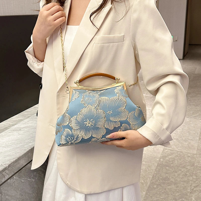 Women Party Dinner Bag Fashion Exquisite Ladies Dinner Bag Luxury Elegant Chain Simple Formal Gorgeous Crossbody Daily use Purse
