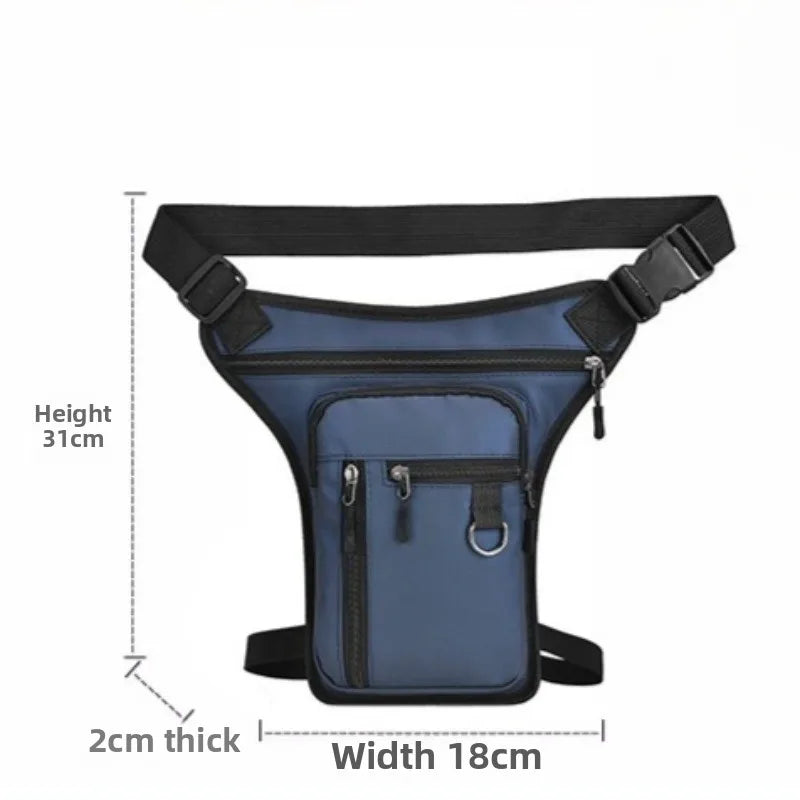 Motorcycle Leg Bags Waterproof Waist Pack Men Fanny Thigh Canvas Belt Outdoor Bike Hot Man Adjustable Leg Bag Package Moto Bag