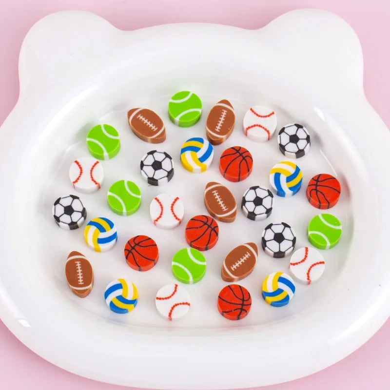 30 capsules/set transparent bag cartoon fruit animal love mini eraser cross-border June 1 Christmas gifts prizes stationery