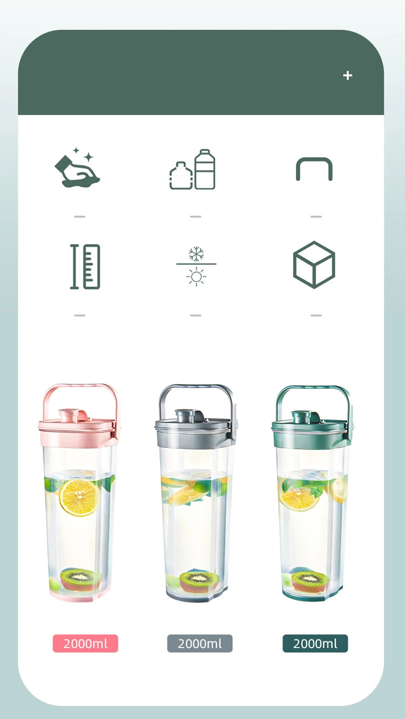 GIANXI Large Capacity Cold Water Pitcher Cold Kettle Refrigerator Iced Beverage Dispenser Refrig Plasticerator Family Living