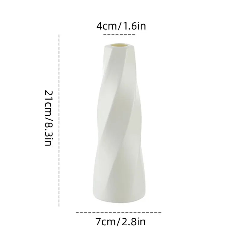 Simple Vase Decoration Living Room Flower Arrangement Vase Dining Table Light Luxury Style Vase Home Dried Flower Storage Bottle