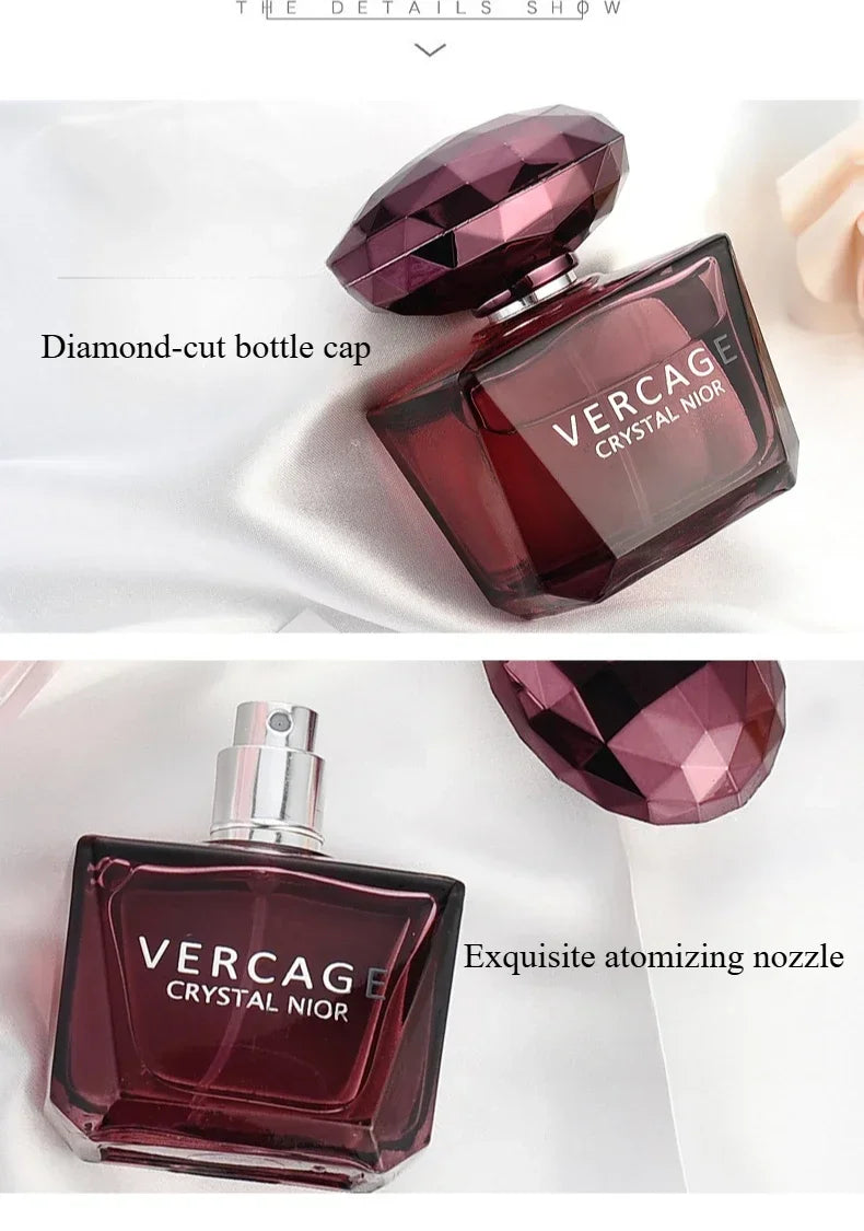 50ML Osmanthus Peony and Pomegranate Fragrance Perfume for Women Crystal Diamond Series Light and Elegant Scent Parfum