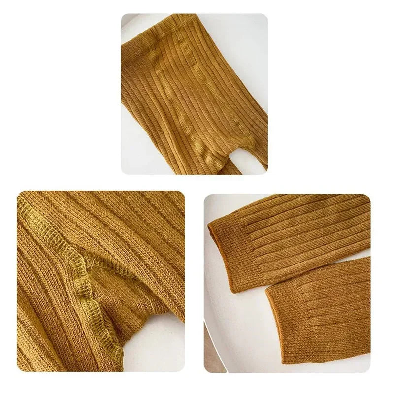 Spring Autumn Baby Pants Newborn Girls Leggings Soild Color Cotton Ribbed Pants Kids Children Leggings 0-6 Years for Girls Boys