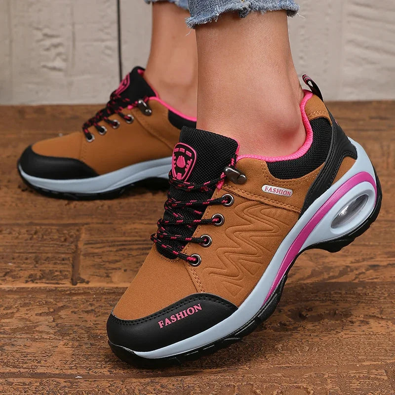 Women's Sports Shoes - Lightweight Comfortable Stylish High-quality Design 2025 Thick Sole  Cushion Walking and Jogging Shoes