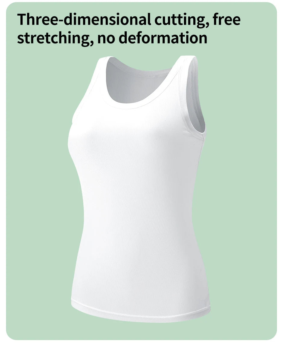 Ladies Four Seasons Solid Color Vest Fashion Joker Young Woman Threaded Camisole plus Size Bottoming Vest