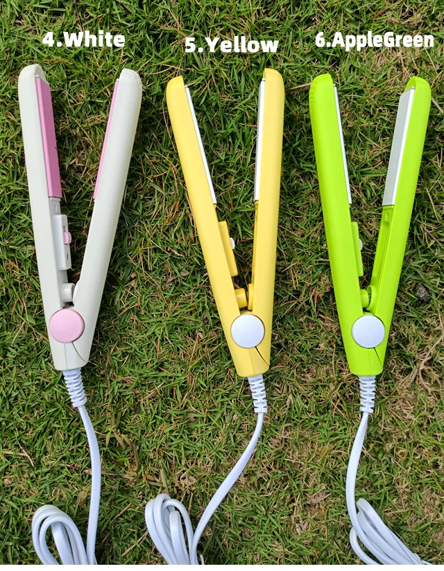 New Curling Iron Mini Hair Straightener Iron Ceramic Straightening Styling Tools Hair Curler Flat Iron Beard Straightener