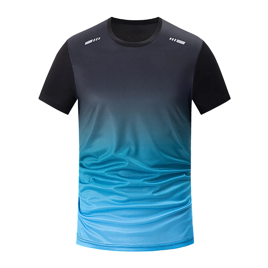 4/1/2 Pack Men's Gradient Quick-drying Sportswear Teenagers Leisure Joker Short-sleeved Multi-size Mixed-color Running Fitness T