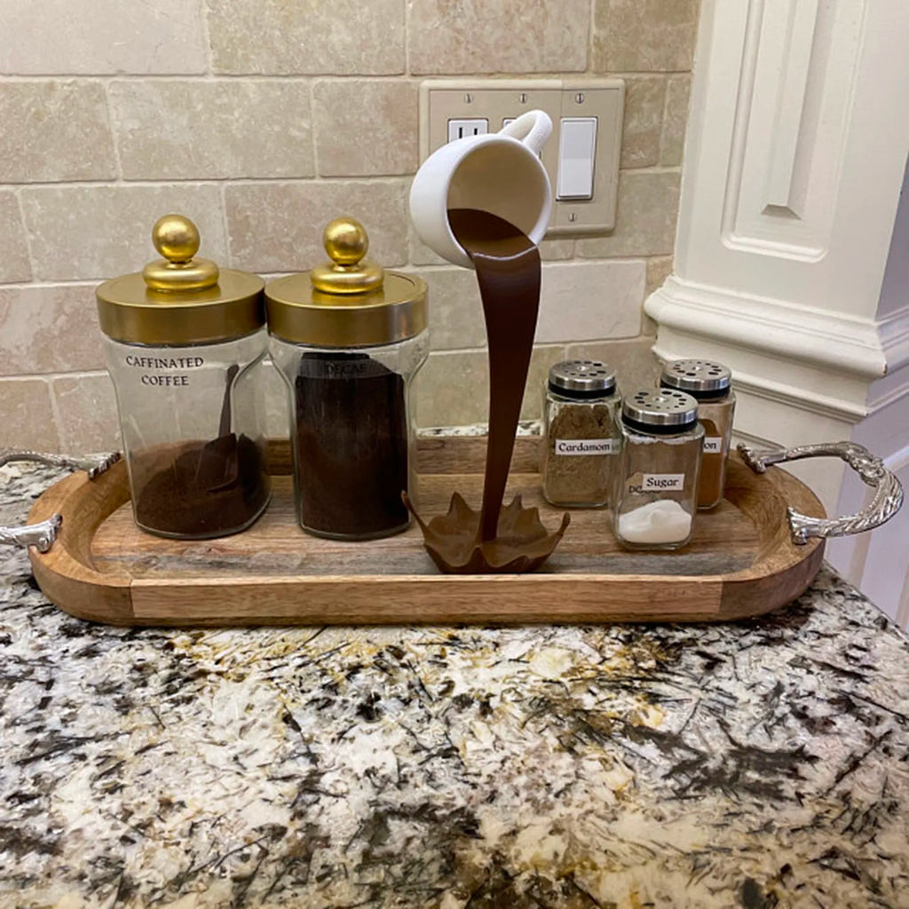 Kitchen Decoration Floating Spilling Coffee Cup Sculpture Spilling Magic Pouring Splash Creative Desktop Decor Home Decoration