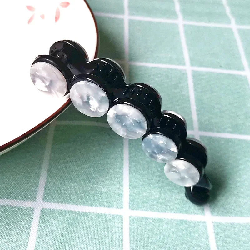 Hair Accessories Simple Banana Clip Elegant Women Acetate Leopard Ponytail Holder Hair Clip Casual Tortoiseshell Hairpin 머리핀