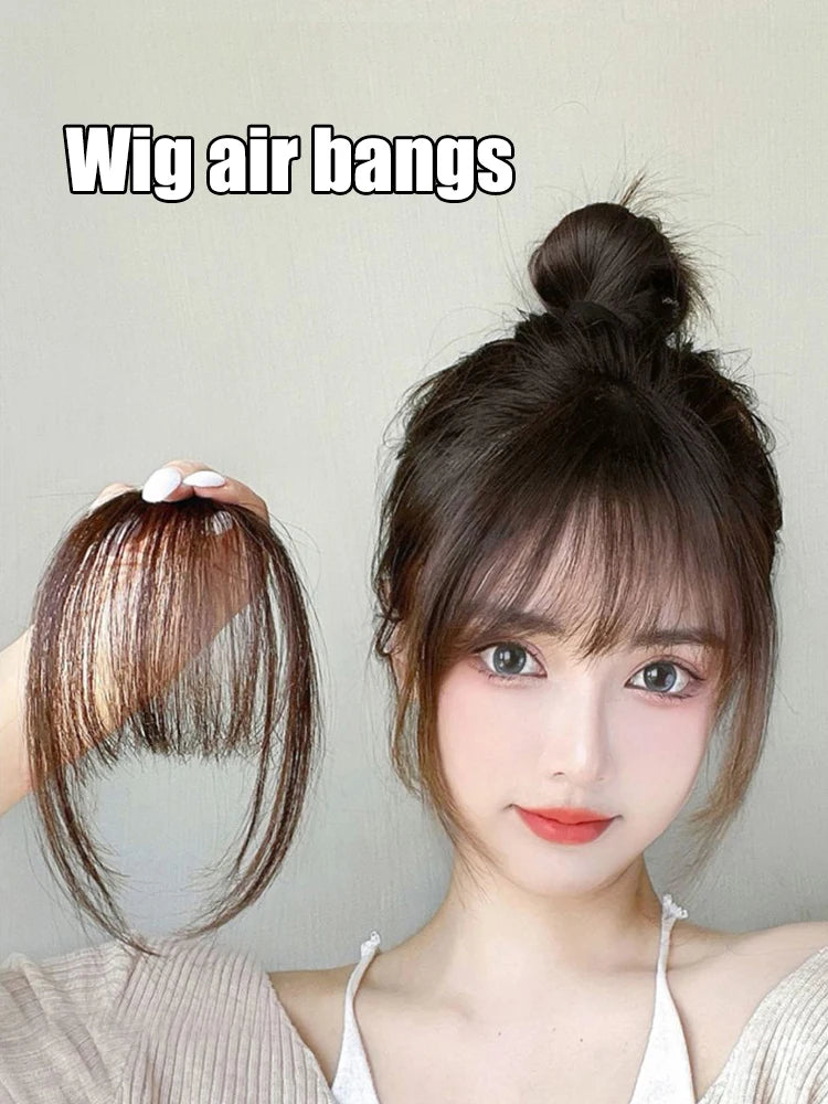 Air Bangs Wig Summer Light And Thin Fake Bangs Natural Forehead Invisible And Traceless Bangs Wig Piece