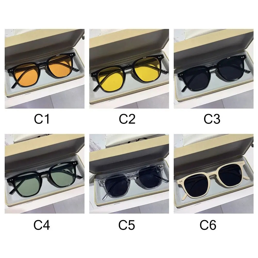 Beach Sunnies Sun Glasses Vintage Sunglasses For Women and Men Clear Ocean Gradient Lens Retro Shades Eyewear Summer Accessory