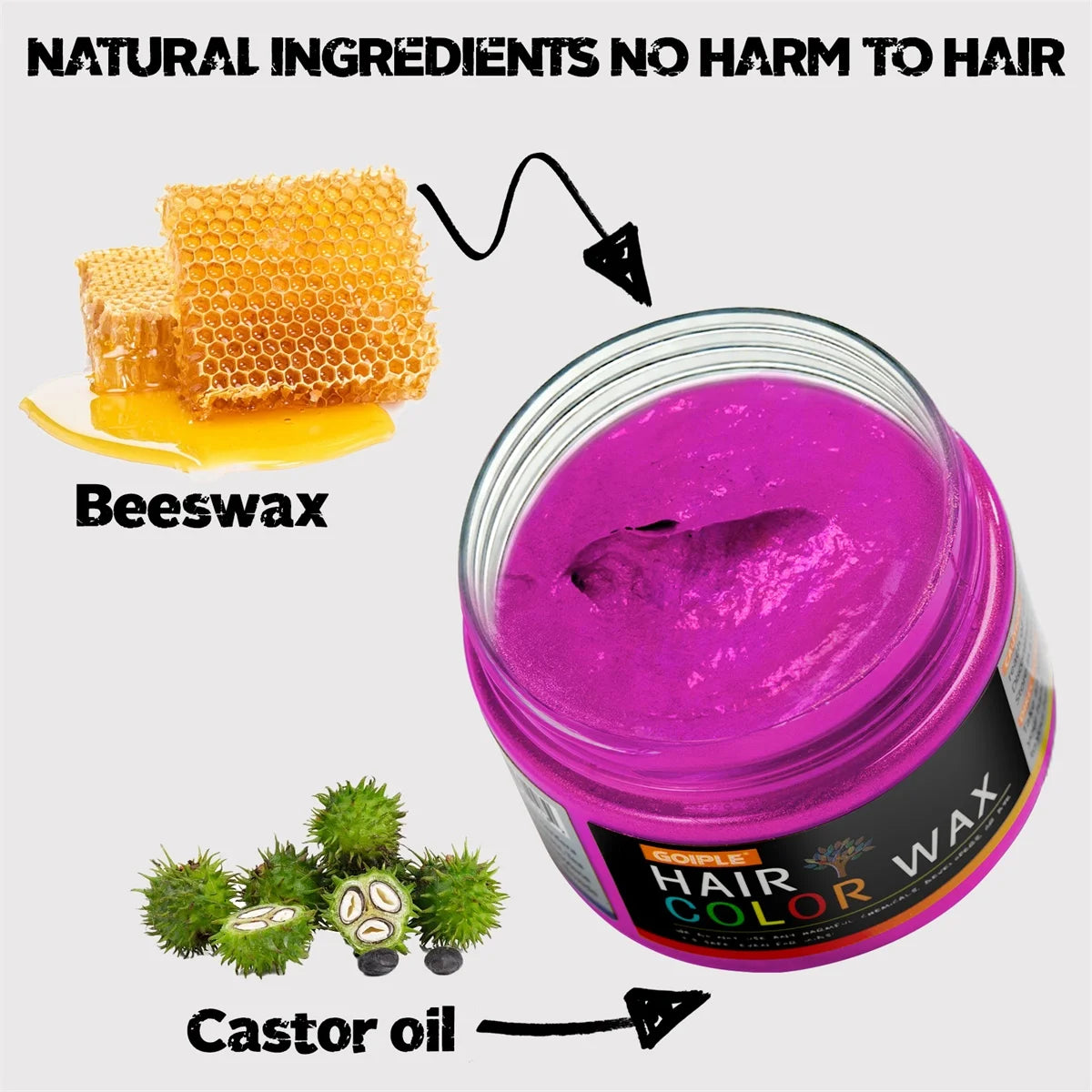 Valentine's Day DIY Hair Dyed Mud Hair Colour Wax Easy To Wash Coloring Cream One-time Hairs Beard and Eyebrows Colour Products