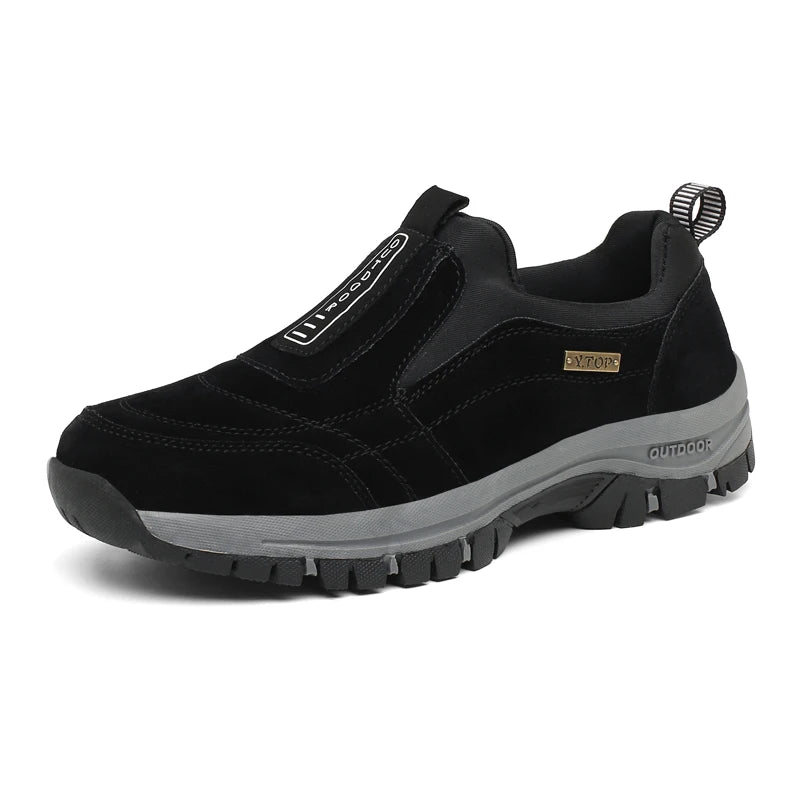 Classic Outdoor Men Sneakers Spring Slip On Casual Shoes Breathable Suede Leather Shoe Anti-skid Walking Shoe Hot Sale Footwear