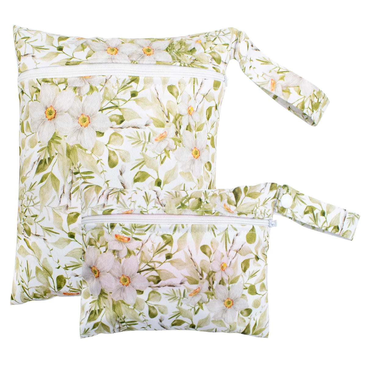 2pcs Set Smooth Zipper Pocket Multi-Scenario Use Can Be Hung Waterproof Reusable Diaper Cover WetBag Washable Yoga Bag