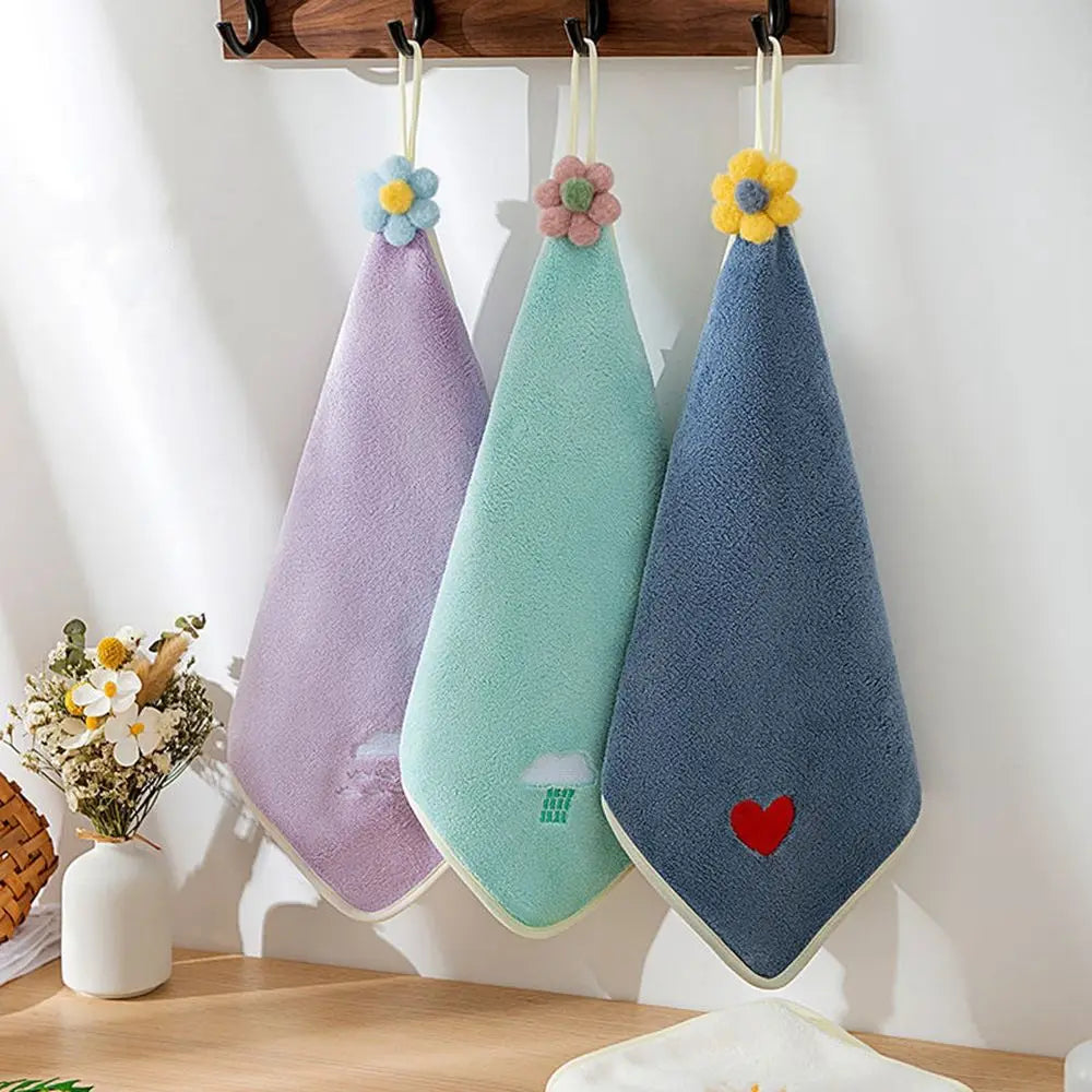 Thicken Kitchen Wipe Microfiber Microfiber Towel Kitchen Rags Absorbent Cloth Hand Towel Dishcloths Handkerchief Kitchen Towels
