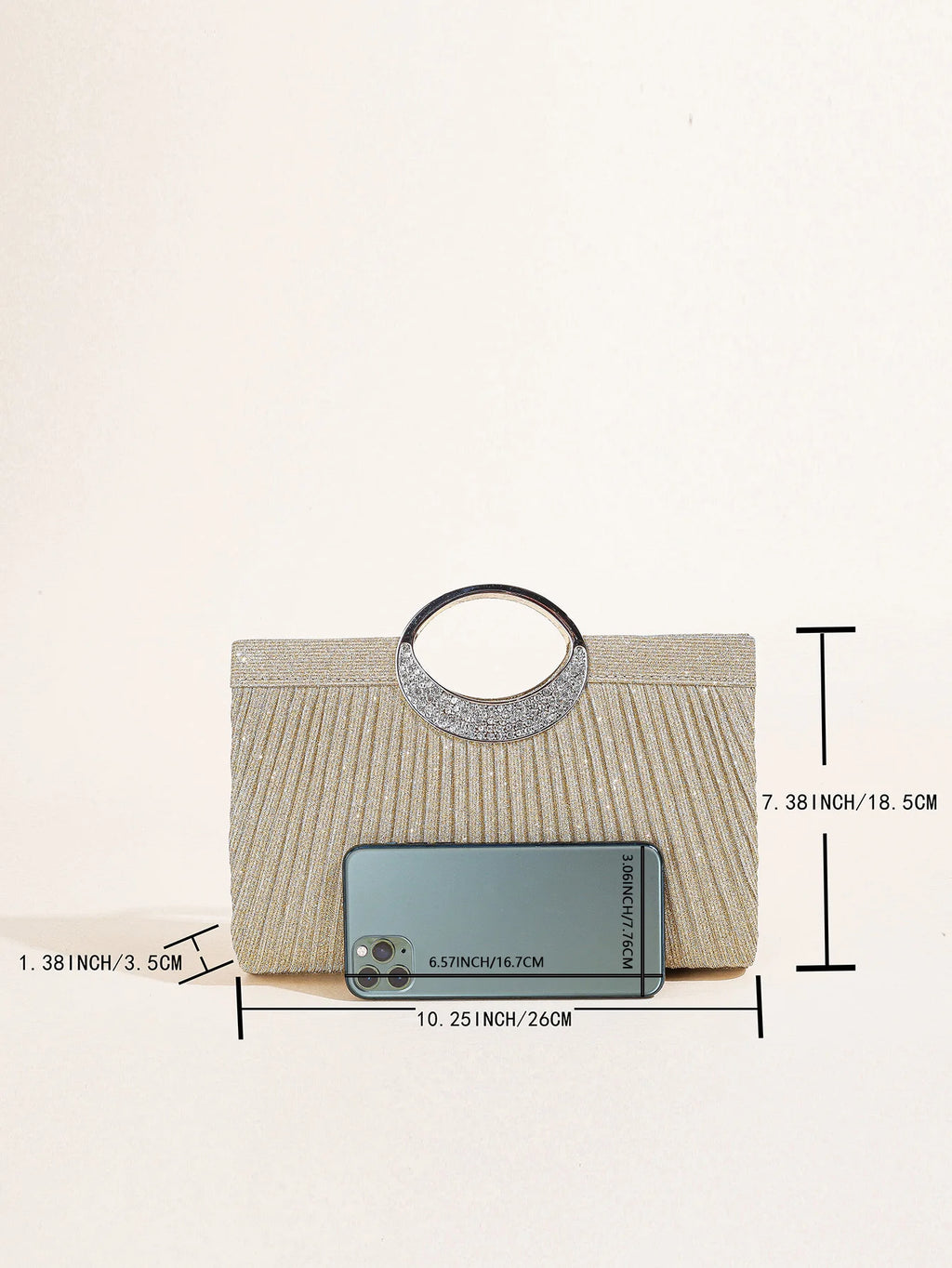 Women Crystal Oval  Handle Glitter Clutch Purses for Women Evening Bags Party Clutches Wedding Purses Cocktail Prom Handbags