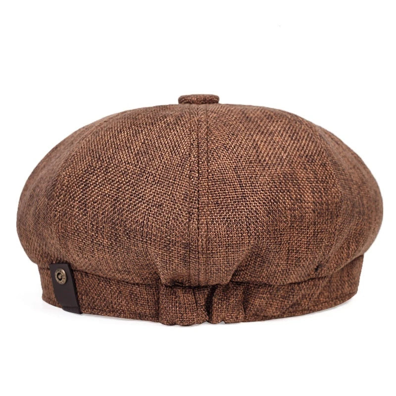 Men Casual Newsboy Hat Spring Autumn Retro Beret Hats Wild Casual Hats Unisex Wild Octagonal Cap for Men Street Caps Gorras