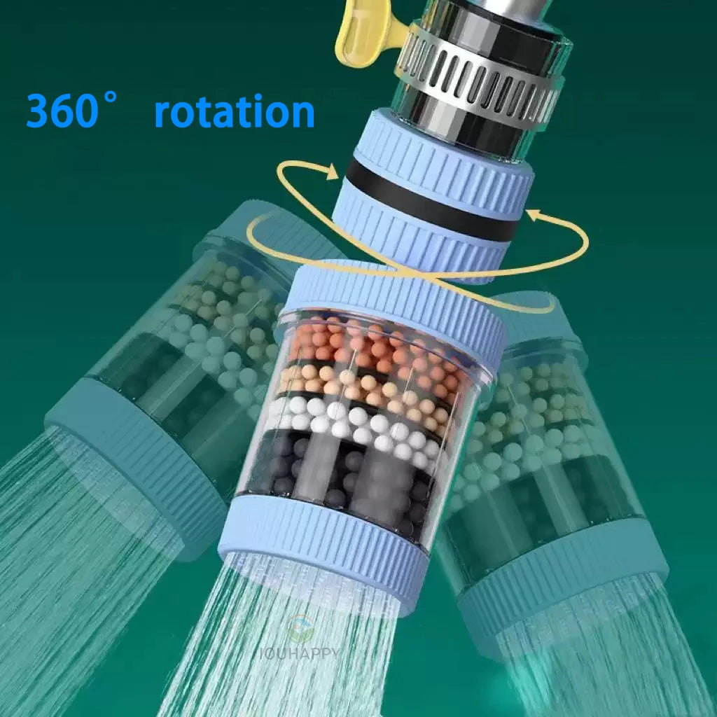 Universal Shower Faucet 6 Layers Faucet Water Filter Tap Purifier Splash-proof Water Saving Bubbler for Bathroom Home Kitchen