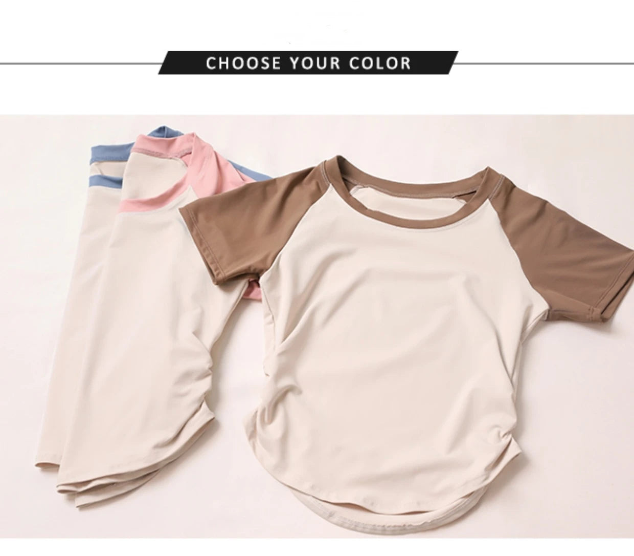 Fitness wear gym women yoga wear sport fitness workout clothing women Leisure and loose fitting T-Shirt