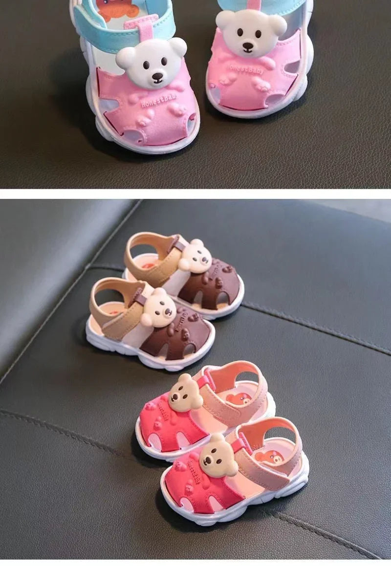 2026 Summer Baby Boys Girls Sandals Children Beach Sandals Cartoon Infant Toddler Shoes Comfortable Soft Sole Kids Student Shoes