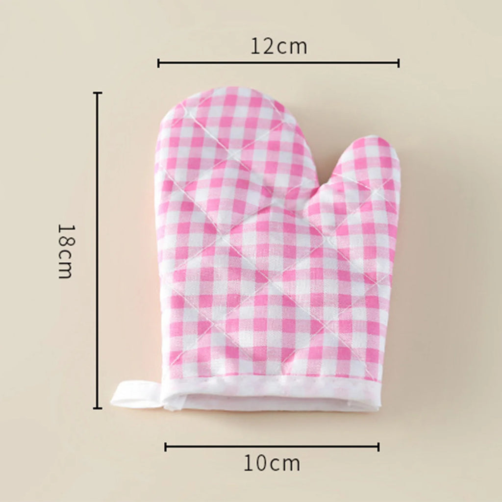 Kids Oven Baking Gloves Oven Mitts Microwave Oven Gloves Kitchen Microwave Oven Glove Non-Slip Gloves Baking Tools Bakeware