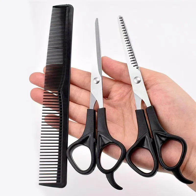 Professional Hairdressing Scissors Kit Tool for Children's Hair Thinning and Styling Hair-for Men and Women Scissors Comb