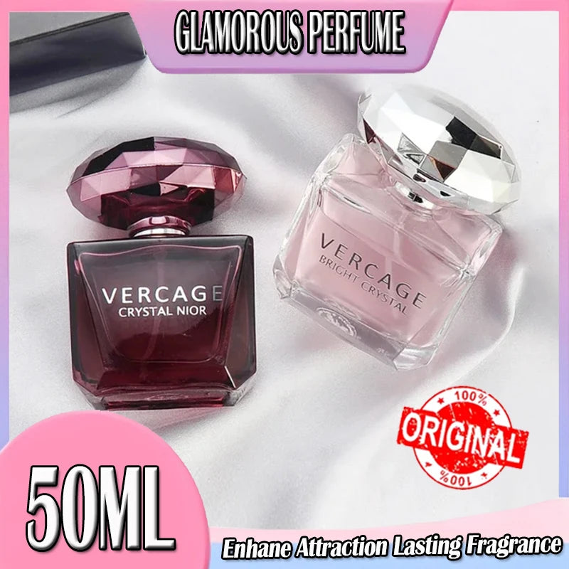 50ML Osmanthus Peony and Pomegranate Fragrance Perfume for Women Crystal Diamond Series Light and Elegant Scent Parfum