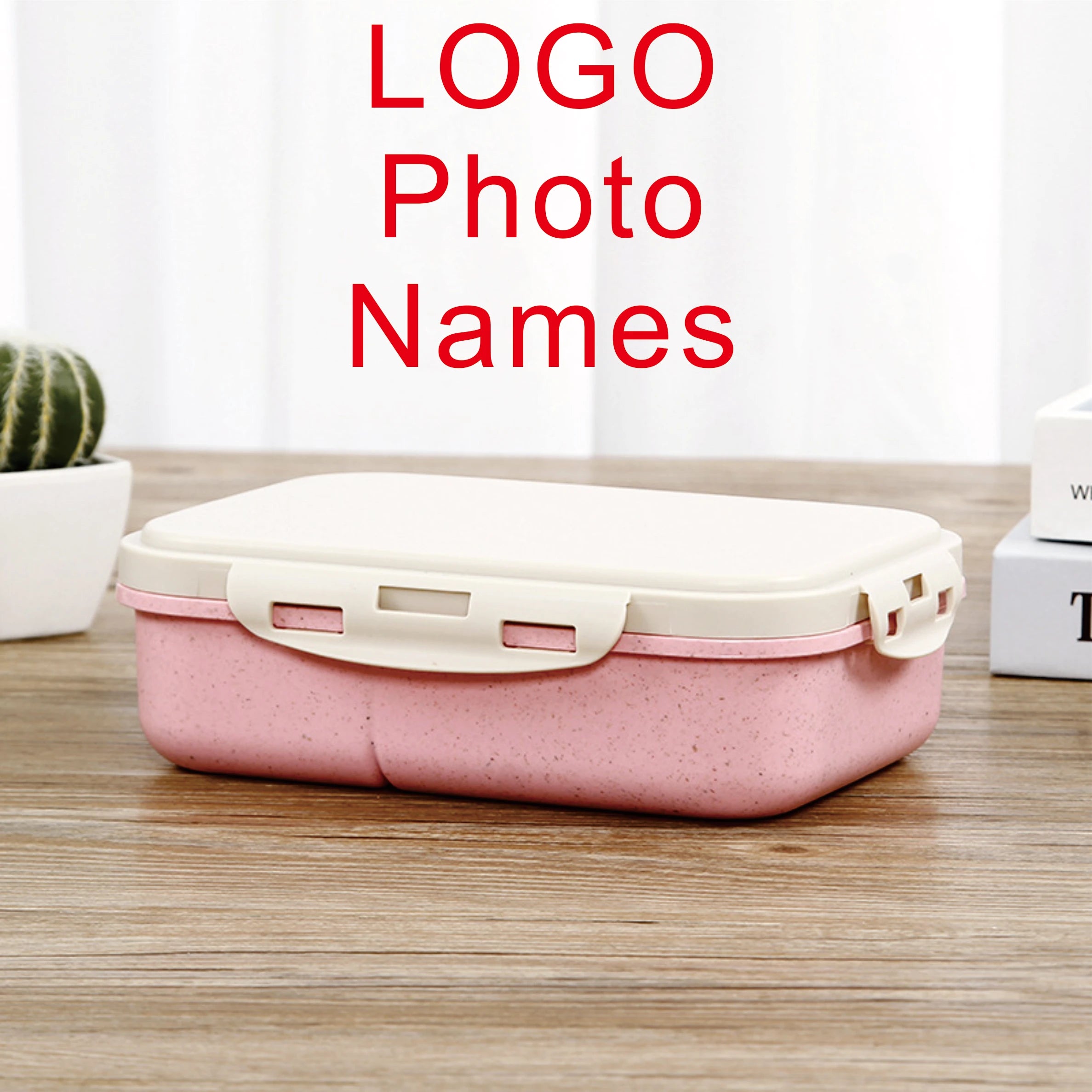 DIY Customized Lunch Box for Kids School Children Name LOGO Cartoon Pattern Cute Picture Photo with Spoon Fork Eco Material Gift