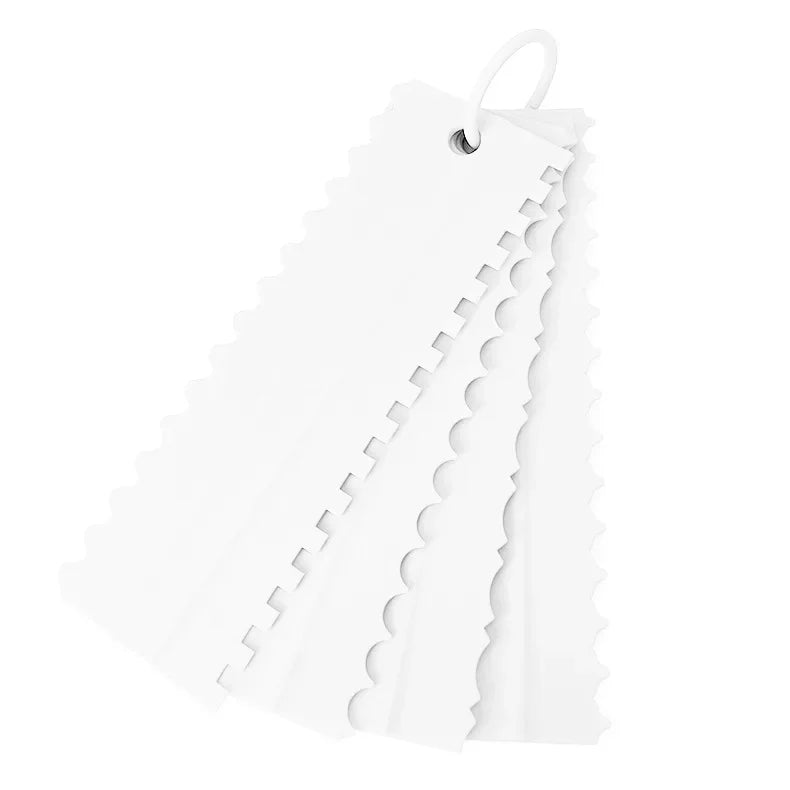 DIY Baking Tools 4pcs/set Cream Scraper PP Cream Smoother Pastry Icing Combs Spatulas Bakery Accessories  Cake Decorating Comb