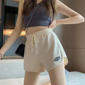 Women Casual Drawstring Sports Shorts Summer Thin High Waist Yoga A-line Shorts Loose Women Running Straight Trousers