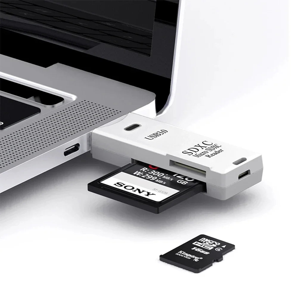 NNBILI 1-2pcs Card Reader USB3.0/2.0 To SD TF Memory Adapter High Speed TF Memory 2 IN 1 Card Reader For PC Laptop Accessories