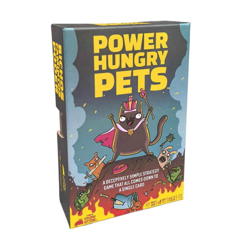 Power Hungry Pets Card Game Board Game Family Party Strategy Cards Games Party Card Challenging Strategy Game