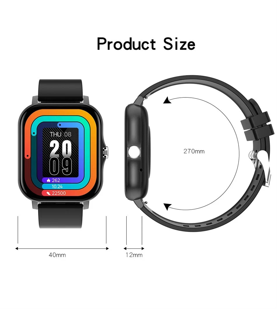 Smart Watch For Android IOS Watches 1.83inch HD Display Bluetooth Call Message Alert Music Sports Mode Smartwatch Men Women Gift